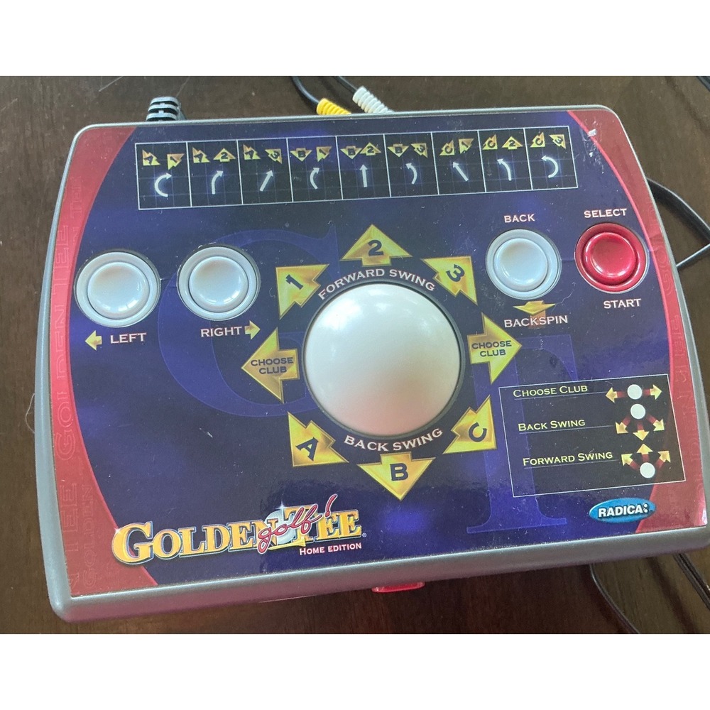 Radica‎ Y2K Golden Tee Home Edition Plug and Play TV Game Trackball Console 2005